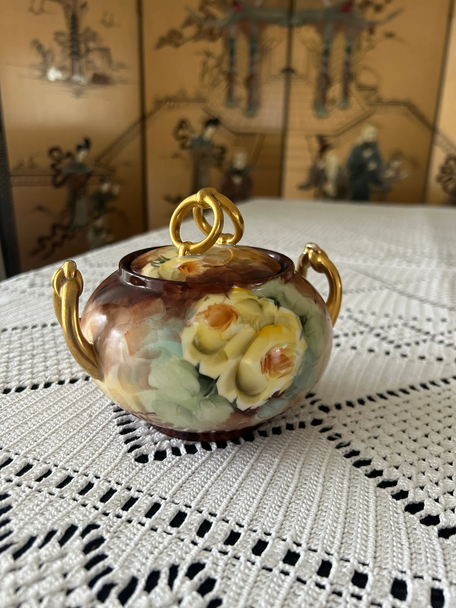 Hand-Painted Bavaria Floral Tea Service thumbnail 9
