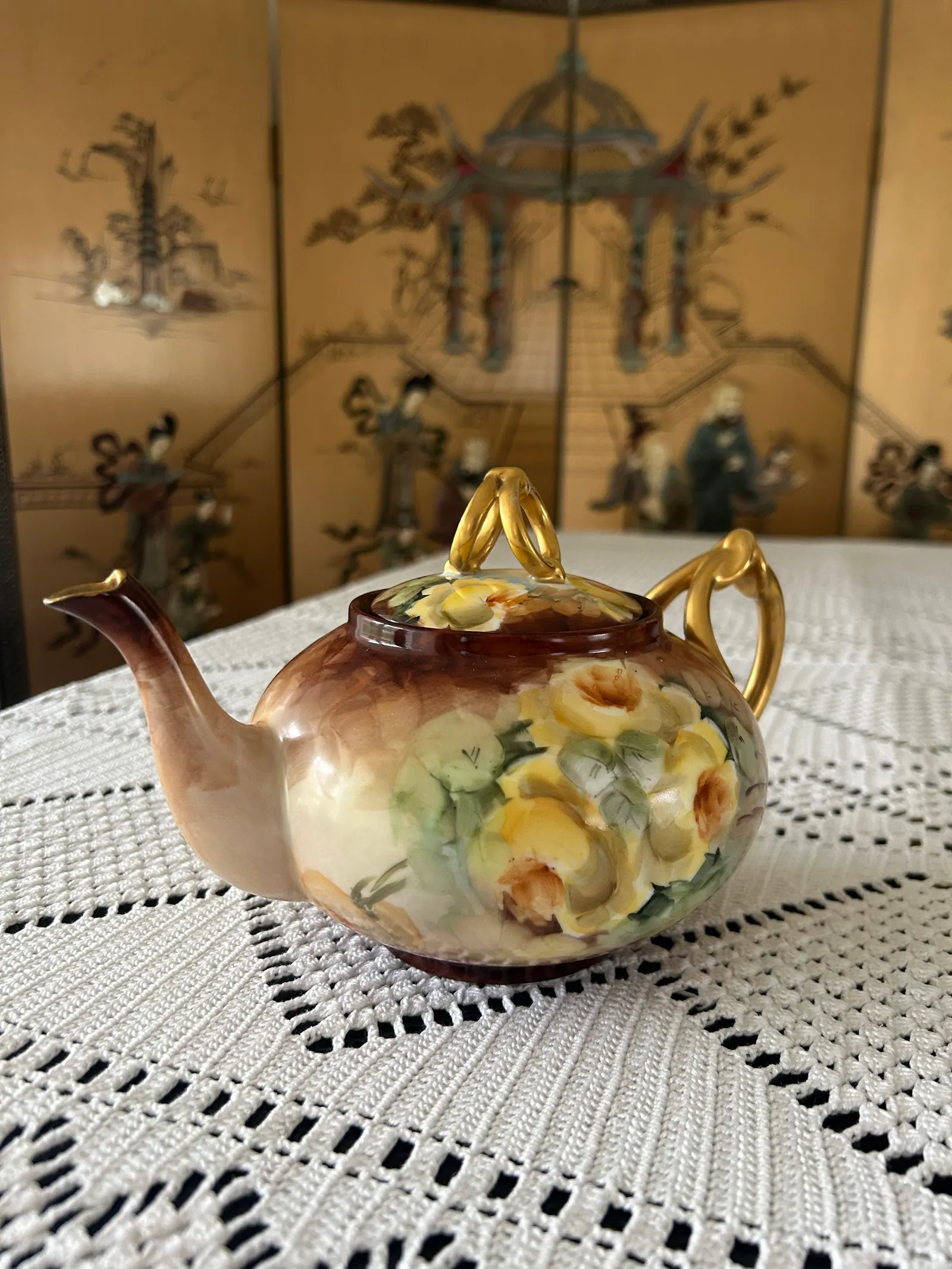 Hand-Painted Bavaria Floral Tea Service thumbnail 4